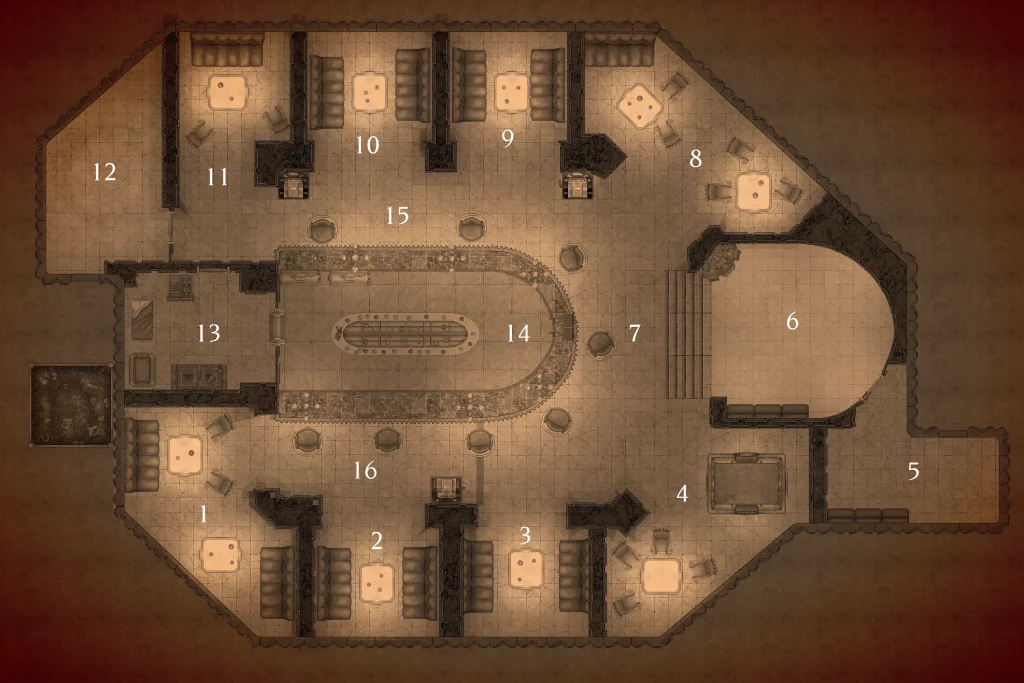 Edificio de las Lagrimas - Bar - zonas